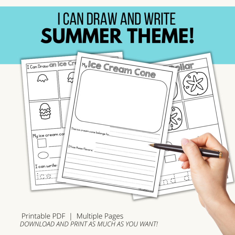 I Can Draw and Write: Summer Edition