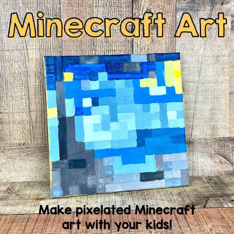 Minecraft Art Idea: Pixelated Masterpieces on Canvas!